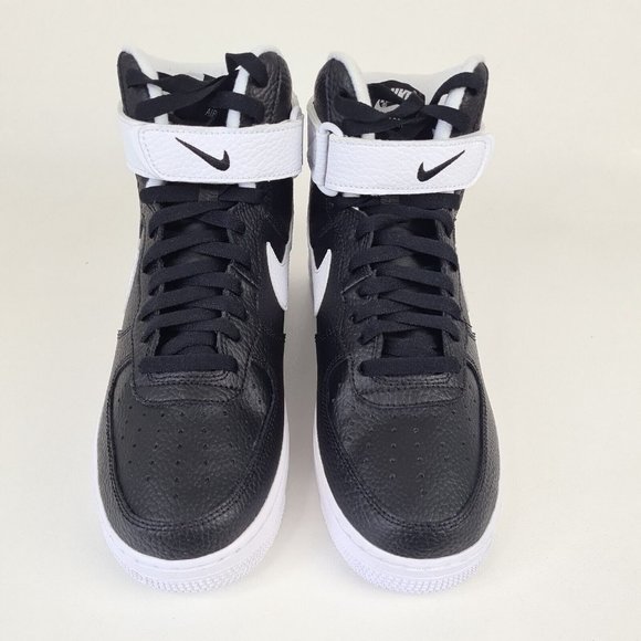 Nike Air Force 1 High '07 Shoes Black White Men's New - Picture 3 of 13